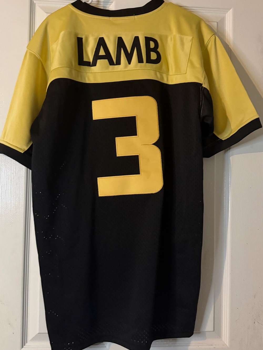 CD Lamb high school football Black & Yellow Number 3 Jersey